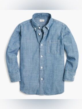 Crewcuts Boys' Long-Sleeve Chambray Shirt